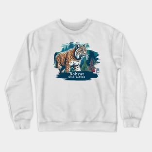Bobcat - WILD NATURE - BOBCAT -4 Crewneck Sweatshirt